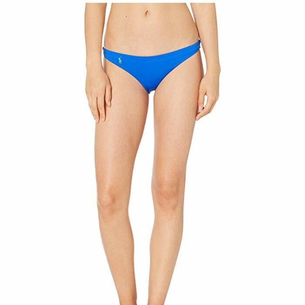 Polo Ralph Lauren Womens Hipster Bikini Swim Bottom XL X-Large Cobalt Blue NEW